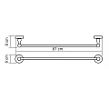 Полотенцедержатель Wasserkraft Diemel K-2230 хром