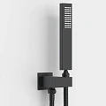 Душевой комплект BERGES VENTAS 2S BLACK с внутренней частью, черный матовый