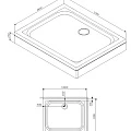 Душевой поддон AM.PM Gem 100x80см W90T-404-100280W белый