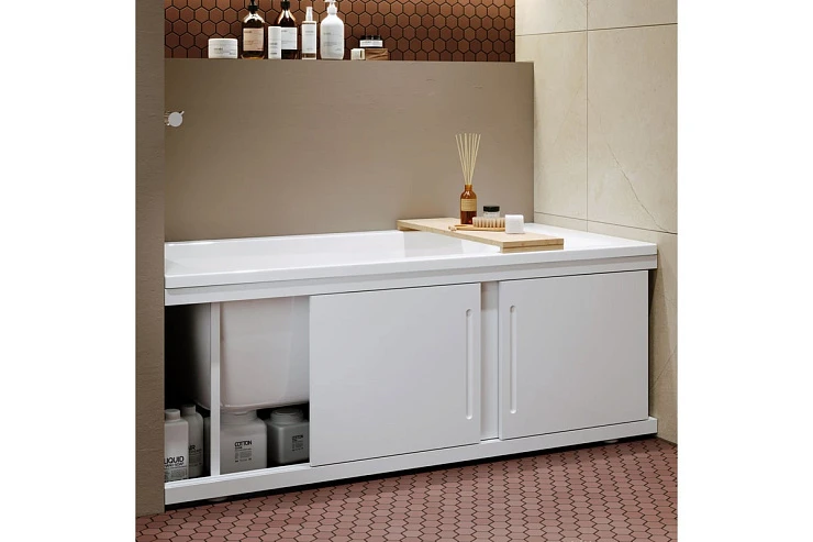 Экран под ванну Alavann Alt 150 ALV0713001 раздвижной МДФ белый