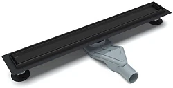 Желоб душевой ESBANO Combi решетка TILE длина 80 см матовый черный