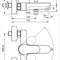 Душевой комплект Ideal Standard Ceraplan III B1118AA хром