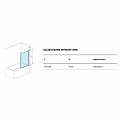 Шторка на ванну Excellent Серия 900 73x145см KAAC.1619.730.LP профиль хром, стекло прозрачное