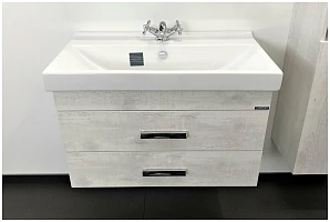 Тумба с раковиной Comforty Никосия 80 00004138839 дуб белый