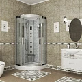 Душевая кабина Niagara Luxe 90x90см NGL-7715W профиль серебро