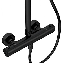 Душевая стойка Cersanit Brasko Black A63112 черная матовая
