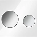 Кнопка смыва TECE Loop 9240660 белое стекло, кнопка хром глянцевая