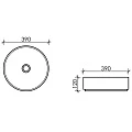 Раковина накладная Ceramica Nova Element CN6022MW белая матовая