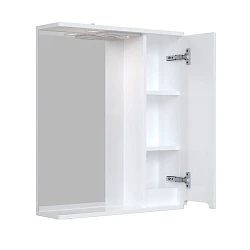 Зеркальный шкаф подвесной SanStar Адель 60 для ванной комнаты белый
