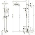 Душевая стойка Bravat Source F9173218CP-A-ENG хром