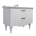 Тумба с раковиной Comforty Монако 100 00004136346CF белая глянцевая