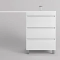 Тумба под раковину Style Line Даллас Леон 120 СС-00002439 белый глянец
