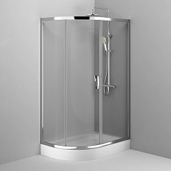 Душевой уголок AM.PM Like 120x80см W83G-302U120CT профиль хром, стекло прозрачное
