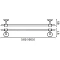 Полотенцедержатель Art&Max Bohemia AM-E-4224-Br бронза