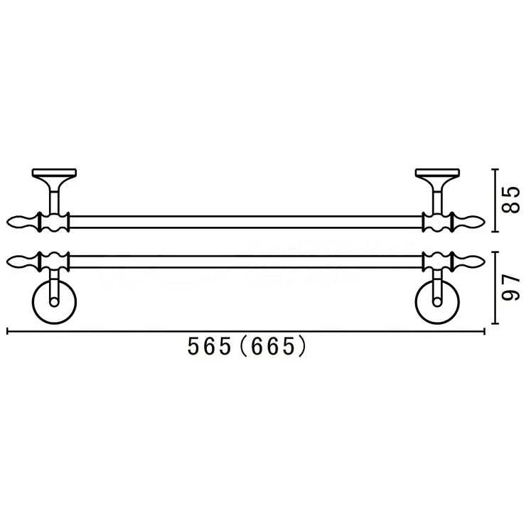 Полотенцедержатель Art&Max Bohemia AM-E-4224-Br бронза