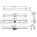 Душевой лоток Berges C1 Brise 50 090030 хром матовый