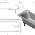 Ванна из искусственного камня Астра-Форм Нью-Форм 180x80 белая глянцевая