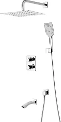 Душевой комплект Lemark Yeti LM7842С с внутренней частью, хром