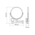 Косметическое зеркало Wasserkraft K-1000 хром