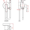 Гигиенический душ Smart SM113511AA смеситель, лейка, шланг, крепление 