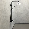 Душевая стойка Comforty FF074R-CMT черная матовая