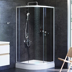 Душевой уголок AM.PM X-Joy 90x90см W88G-205-090MT64 профиль матовый хром, стекло прозрачное