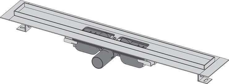 Душевой лоток AlcaPlast APZ101 650 с опорами, хром