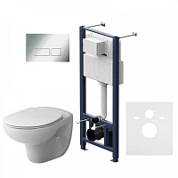 Инсталляция с подвесным унитазом и клавишей AM.PM Sense IS47051.741700
