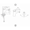 Смеситель для раковины Bravat Eco F193147C F1111147C хром