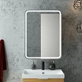 Зеркало-шкаф Art&Max Platino 60 AM-Pla-600-800-1D-L-DS-F с подсветкой, белый