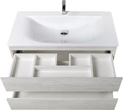 Тумба с раковиной Cezares Molveno 100 legno bianco
