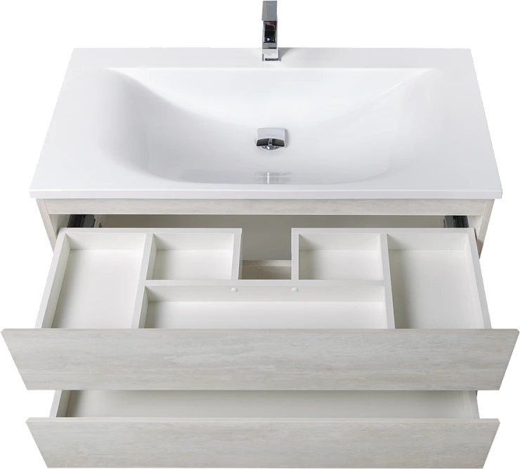 Тумба с раковиной Cezares Molveno 100 legno bianco