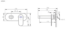 Душевая стойка Bravat Opal С F9125183CP-A1-RUS хром