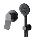 Душевой комплект AM.PM X-Joy FB85A2H022 с внутренней частью, чёрный