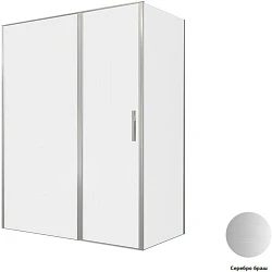 Душевой уголок Allen Brau Priority 160x80см 3.31038.BA+3.31041.BA профиль серебро, стекло прозрачное