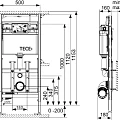 Система инсталляции для унитазов TECE TECElux 9600200