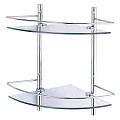 Полка Wasserkraft K-3122 2-ярусная, угловая, хром