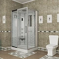 Душевая кабина Niagara Luxe 120х90см NGL-7711W L профиль серебро