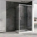 Душевой уголок ABBER Schwarzer Diamant 100x100см AG301005-S1005 профиль хром, стекло прозрачное