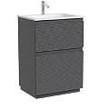 Тумба под раковину Sancos Folk Floor 60 FL60FGS напольная, Grey soft