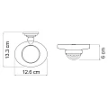 Мыльница Wasserkraft Ammer K-7029 хром матовый