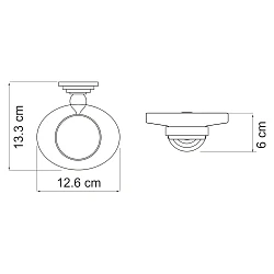 Мыльница Wasserkraft Ammer K-7029 хром матовый