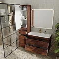 Тумба с раковиной Style Line Атлантика 90 старое дерево