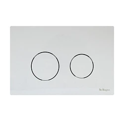 Кнопка смыва BelBagno Twin BB-P57130 белая глянцевая