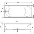 Акриловая ванна AM.PM X-Joy 180х80 W94A-180-080W-A белая глянцевая