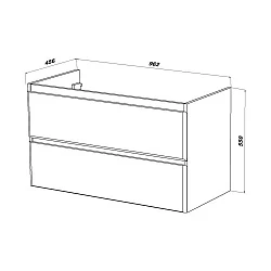 Тумба под раковину SanStar Arista 100 181.1-1.5.1. белая