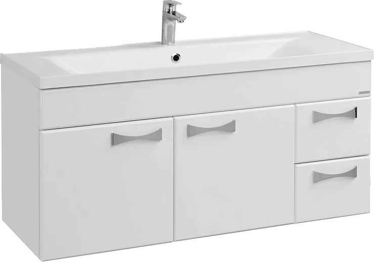 Тумба с раковиной Aquaton Диор 120 белая