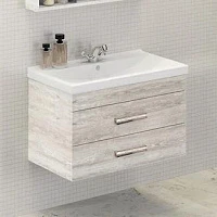 Тумба с раковиной Comforty Никосия 80 00004138839 дуб белый