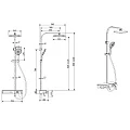 Душевая стойка Bravat Meissen F6277312CP-A-ENG хром