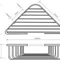 Угловая полочка для мыла - мыльница Bemeta 102308122